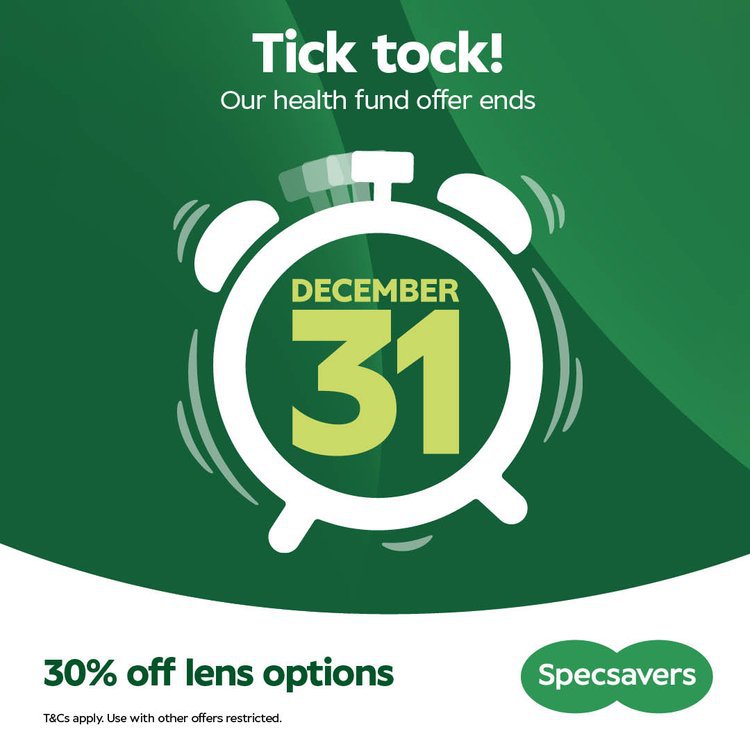 30% Off Lens Options Offer Ends December 31st. Terms and Conditions Apply. Use with other Offers Restricted.